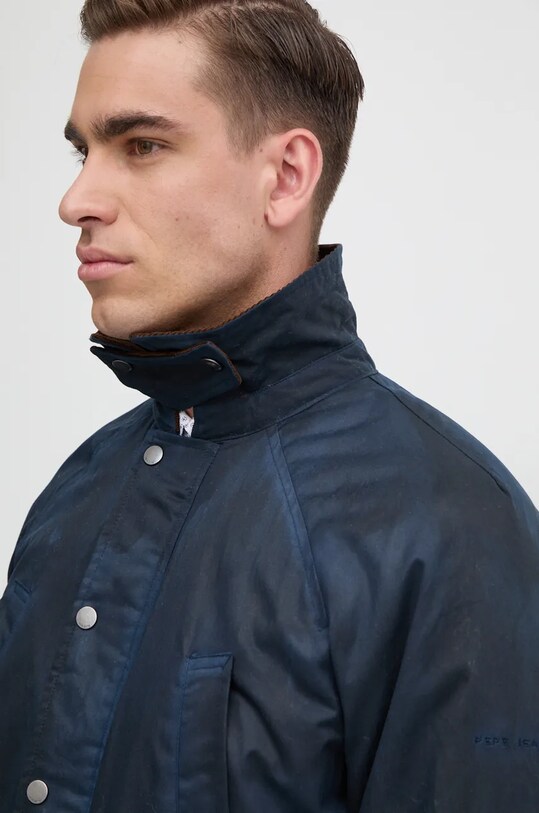 Pepe Jeans jacheta de bumbac TOGAN bleumarin PM403023