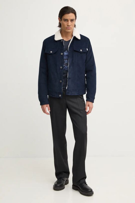 Menčestrová bunda Pepe Jeans THRIS PM403035 tmavomodrá AW24