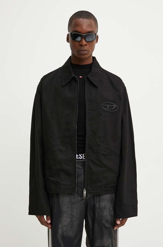 Diesel kurtka jeansowa J-TAYLOR-BLEACH A14147.0LIBQ czarny AW24