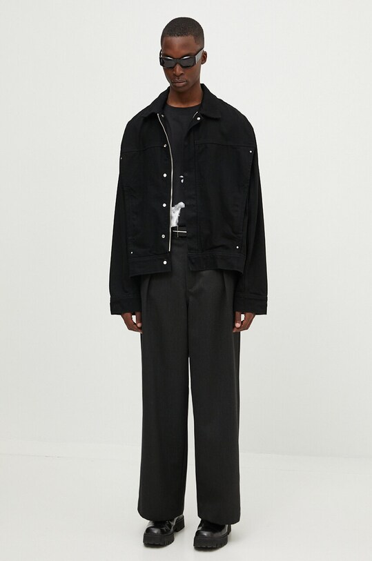 Джинсова куртка Heliot Emil PREAW24.M.02.121.BLK01 чорний AW24