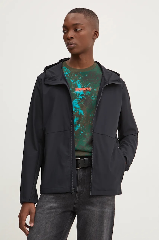 Μπουφάν Hollister Co. μαύρο KI332.4060.900