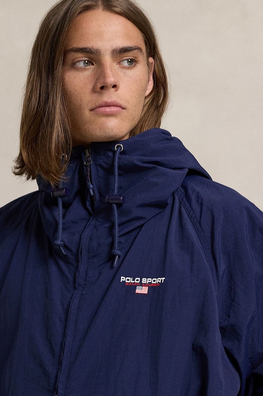 Odzież Polo Ralph Lauren kurtka przeciwdeszczowa 710961162 granatowy