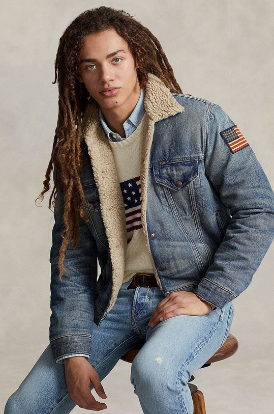 Bavlněná džínová bunda Polo Ralph Lauren 710850379