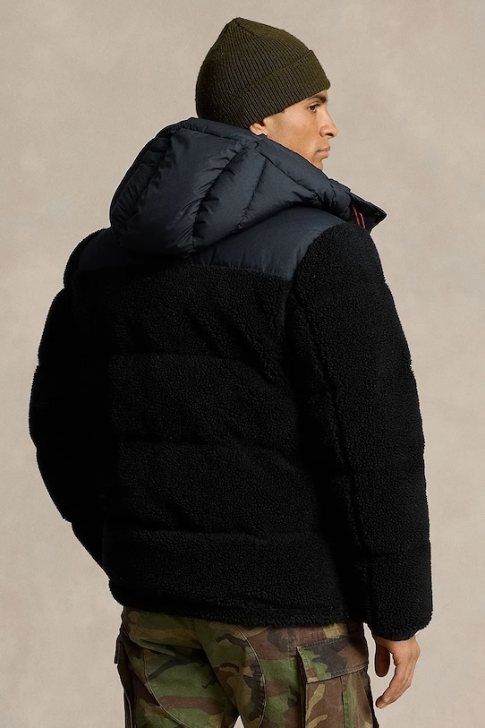 Μπουφάν με επένδυση από πούπουλα Polo Ralph Lauren 710945418 μαύρο AW24