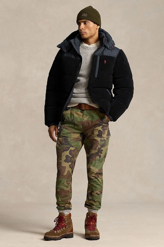 Ρούχα Μπουφάν με επένδυση από πούπουλα Polo Ralph Lauren 710945418 μαύρο