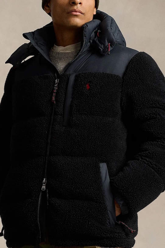 Μπουφάν με επένδυση από πούπουλα Polo Ralph Lauren μαύρο 710945418