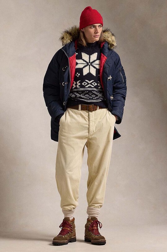 Oblečení Péřová bunda Polo Ralph Lauren 710949233 námořnická modř