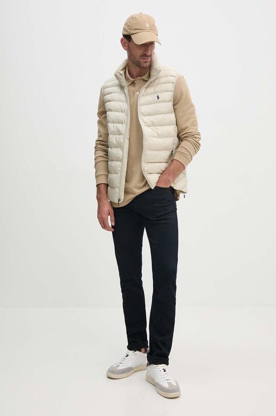 Polo Ralph Lauren vesta 710949956 bej AW24