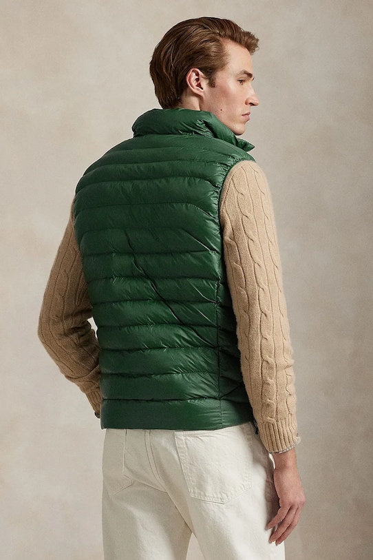 Polo Ralph Lauren vestă 710949962 verde SS25