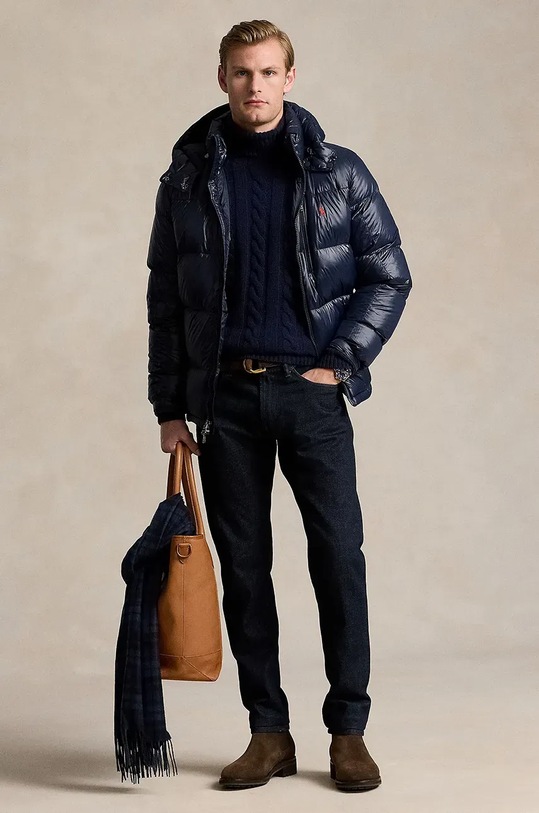 Одяг Пухова куртка Polo Ralph Lauren 710950912 темно-синій