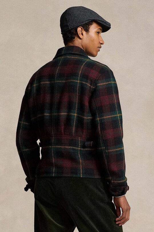 Вовняна куртка Polo Ralph Lauren 710850709 барвистий AW24