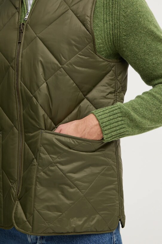 Двостороння безрукавка Barbour Large Box Quilted Liner MLI0057 зелений