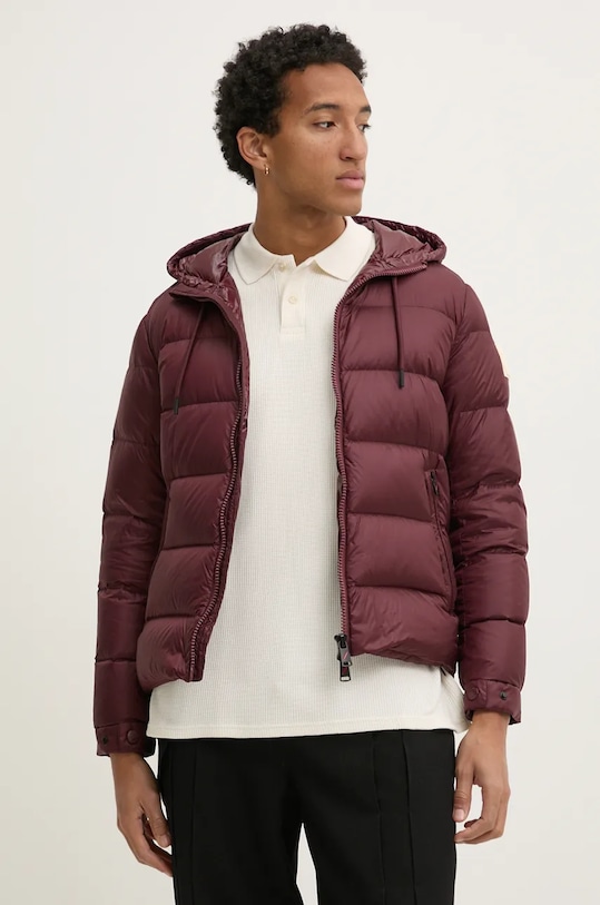 After Label geaca de puf cu captuseala burgundia VERBIERN051