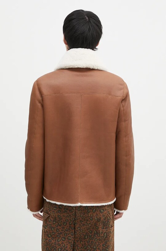 Одяг Двостороння шкіряна куртка Paul Smith M1R.079Z.N02447 коричневий
