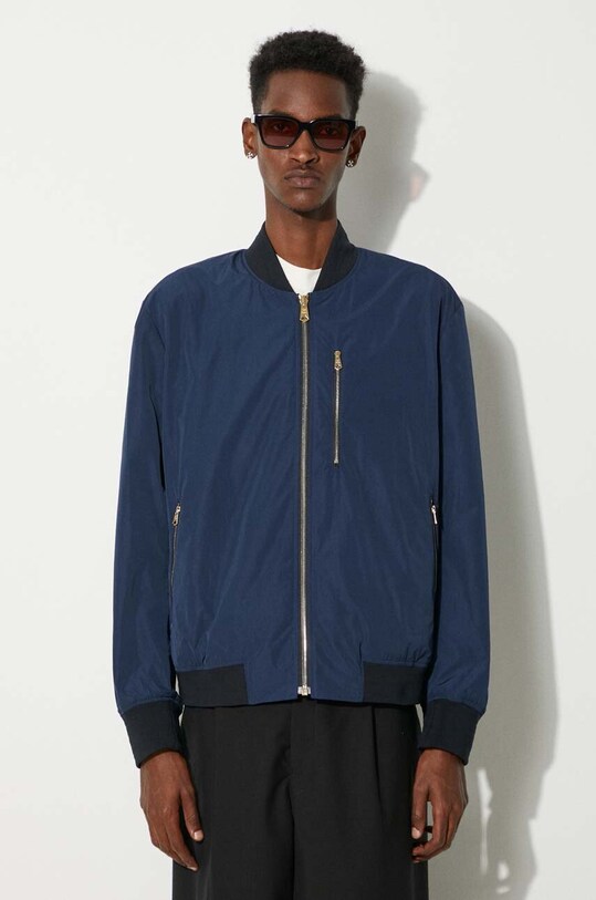 Куртка-бомбер Paul Smith M1R.052Z.N02212 тёмно-синий AW24