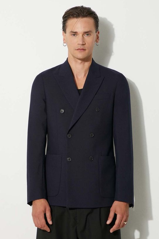 Paul Smith geaca de lana regular bleumarin M1R.2320.N01746
