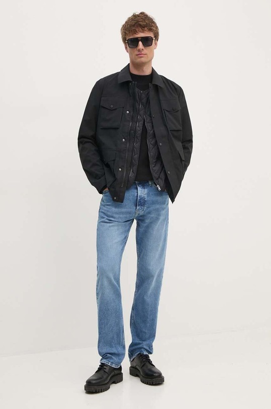 Sisley geaca 22F3SN03C negru AW24