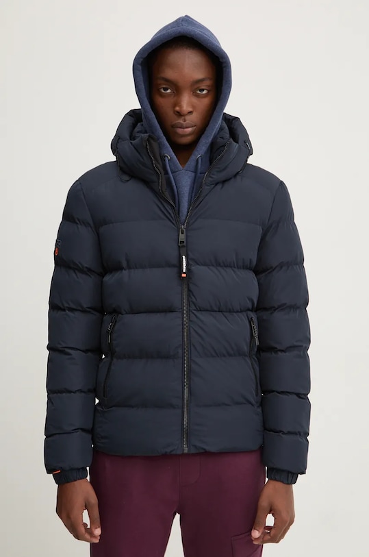 Bunda Superdry s podšívkou námořnická modř M5011905A.98T