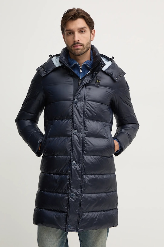 Péřová bunda Blauer s podšívkou námořnická modř 24WBLUK03027