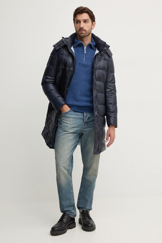 Péřová bunda Blauer 24WBLUK03027 námořnická modř AW24
