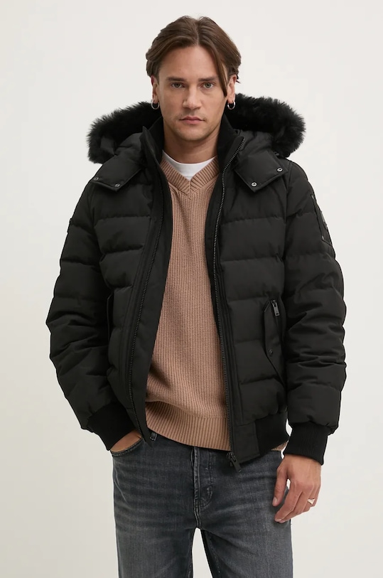 MOOSE KNUCKLES geacă de puf Onyx cu captuseala negru M33MB014S