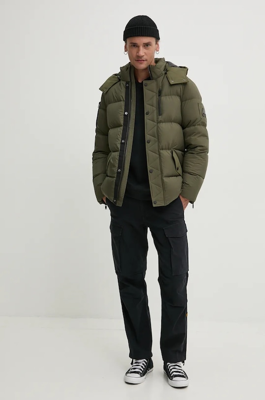 MOOSE KNUCKLES kurtka puchowa Everest 3Q M34MJ196 zielony AW24