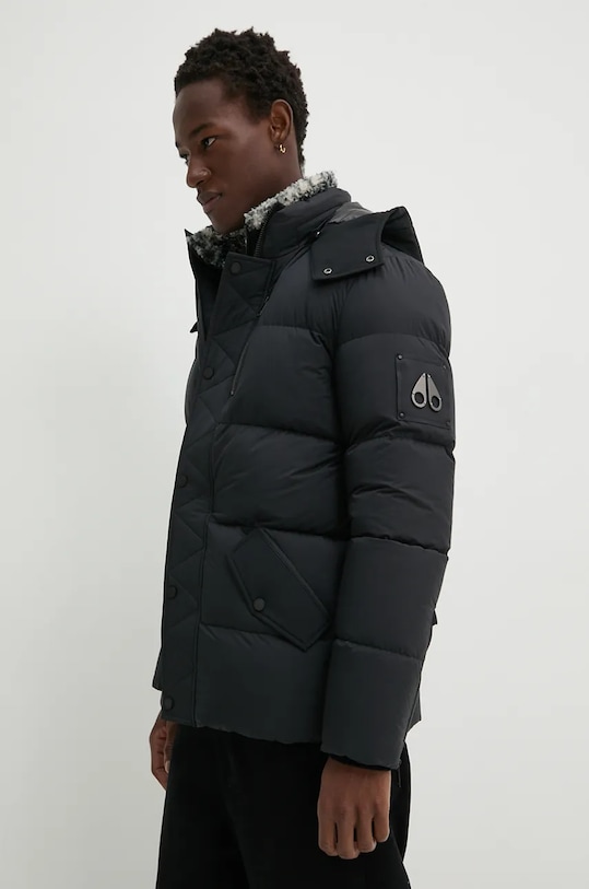 MOOSE KNUCKLES piumino foderato nero M34MJ196