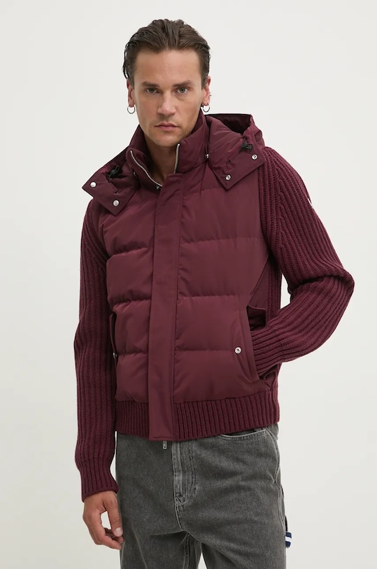 MOOSE KNUCKLES geacă de puf Maple necaptusit burgundia M34MK660