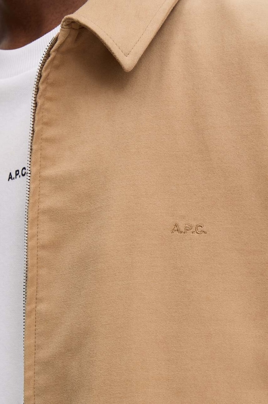 Бавовняна куртка A.P.C. blouson gilles COHAK.H02706 бежевий