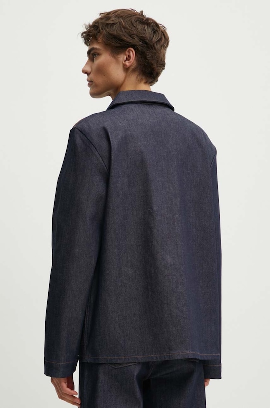 Îmbrăcăminte A.P.C. geacă din denim veste kerlouan logo brodee COZZI.H03205 bleumarin