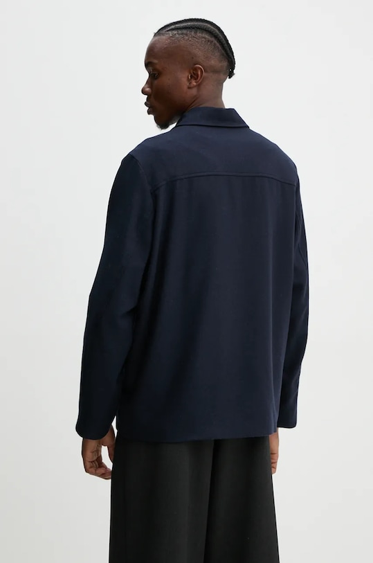 Одежда Шерстяная куртка-бомбер A.P.C. veste jamie WOAPN.H02962 тёмно-синий