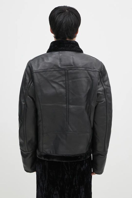 Clothing Alpha Industries leather jacket B3 Leather 148114 black