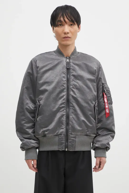 Яке бомбър Alpha Industries MA-1 Vintage преходна изолация сив 148127