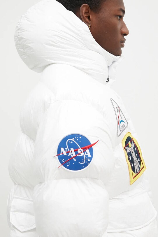 Яке Alpha Industries NASA Puffer Artemis 148136 бял