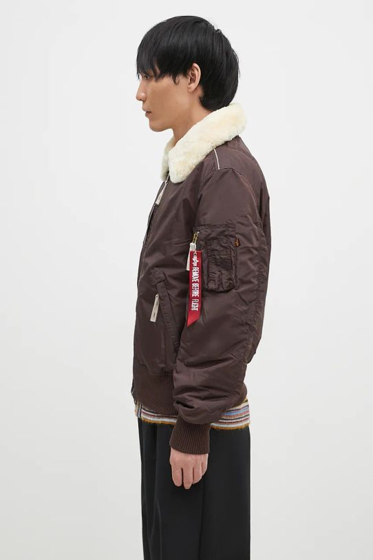 Μπουφάν bomber Alpha Industries Injector III 143104 καφέ AW24