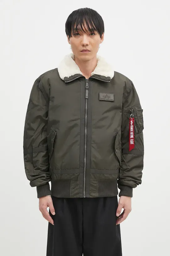Куртка Alpha Industries B15-3 без капюшона зелёный 198122