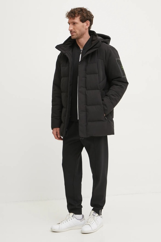 Péřová bunda Boss Green 50515105 černá AW24