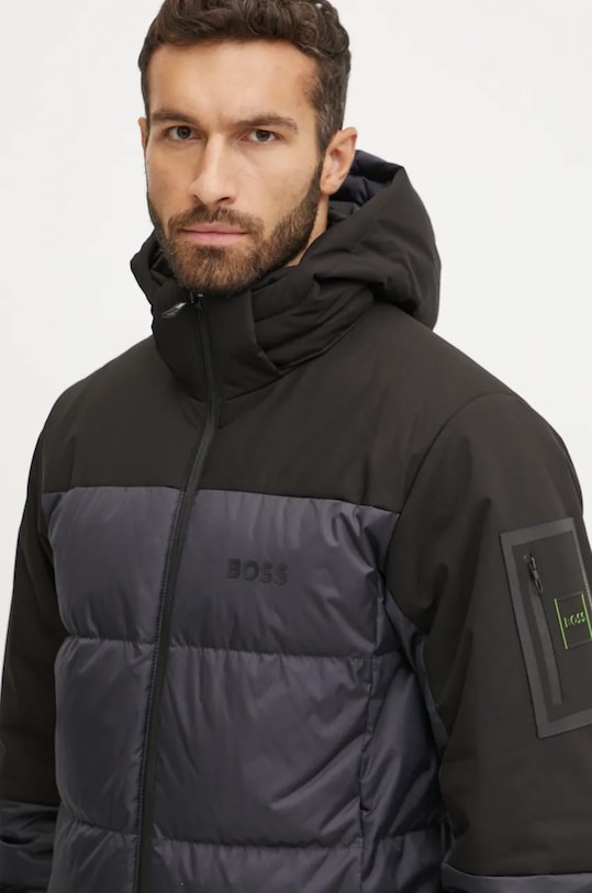 Pernata jakna Boss Green mornarsko plava 50522660