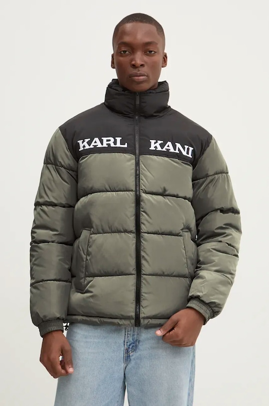 Karl Kani geaca cu captuseala verde 60760013