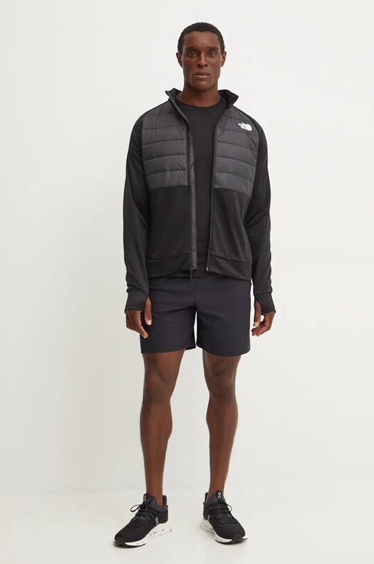 Športová mikina The North Face Reaxion Hybrid NF0A8946KT01 čierna AW24