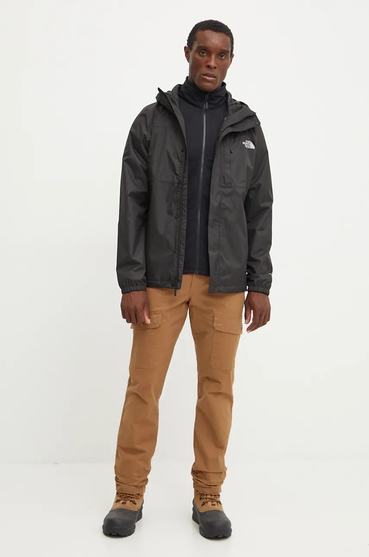 The North Face jacheta de exterior Quest Triclimate cu captuseala negru NF0A3YFH4H01