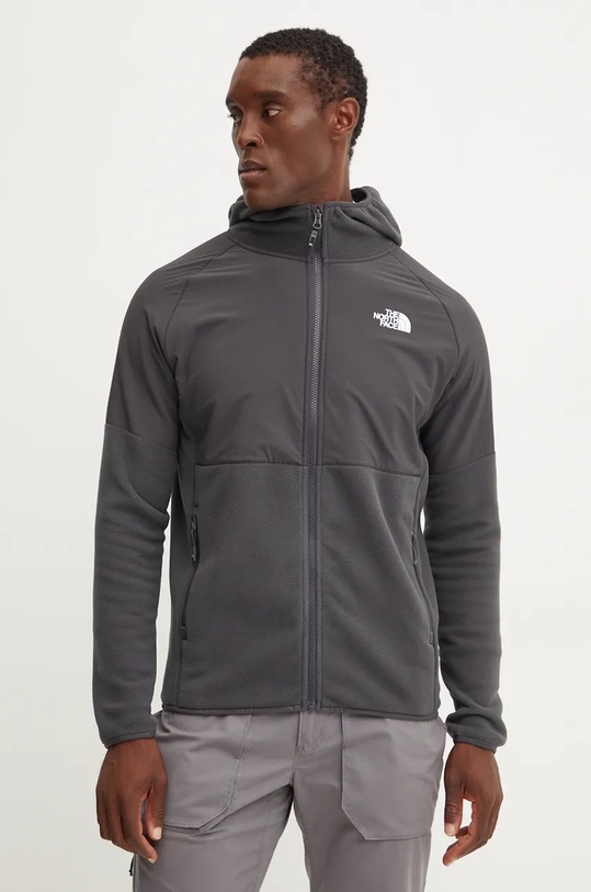 The North Face bluza sportowa Glacier Heavyweight wzorzyste szary NF0A89JJ03B1