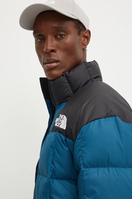 Páperová bunda The North Face Lhotse Jacket tyrkysová NF0A3Y231NO1
