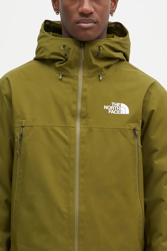 Μπουφάν με επένδυση από πούπουλα The North Face MTN Range πράσινο NF0A88WEPIB1