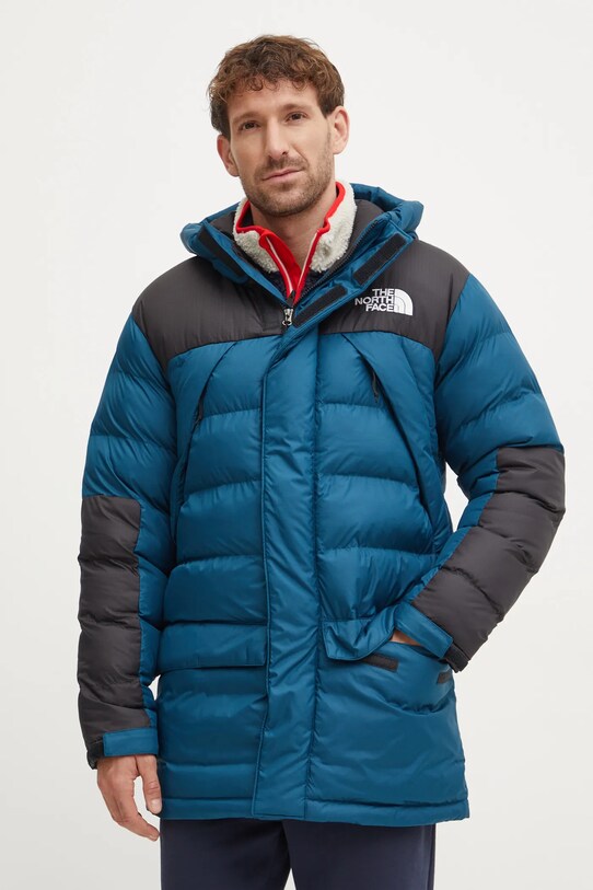 The North Face geacă Limbara cu captuseala turcoaz NF0A89G31NO1