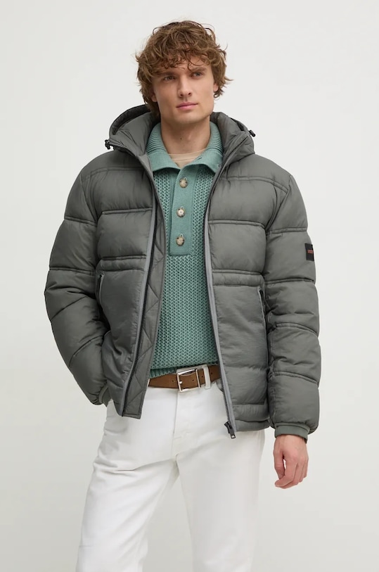 Bunda Boss Orange s podšívkou šedá 50535994