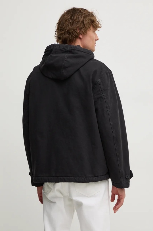 Odzież Lacoste kurtka jeansowa BH2906 czarny