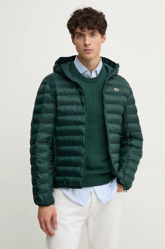 Куртка Lacoste з капюшоном зелений BH2909