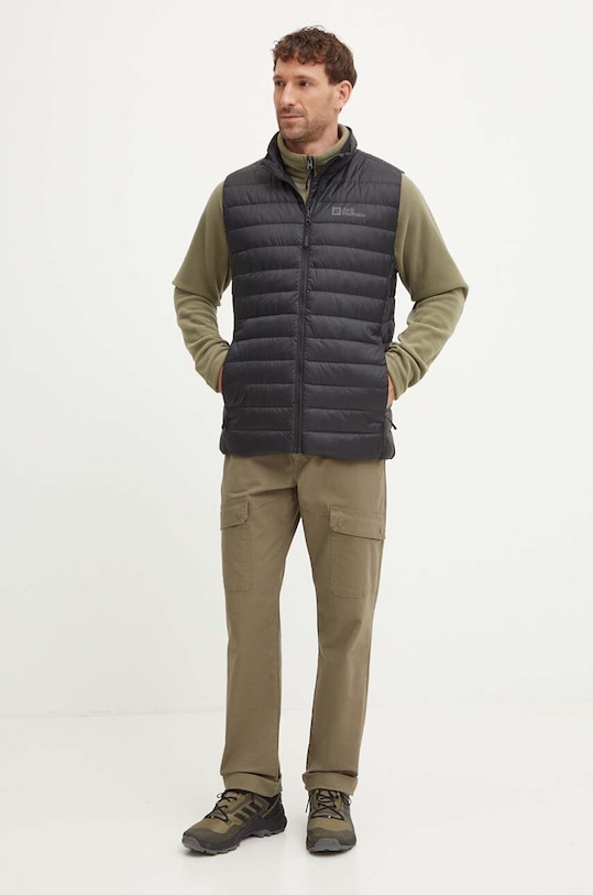 Jack Wolfskin vestă sport cu puf Pilvi 1207711 negru AW25