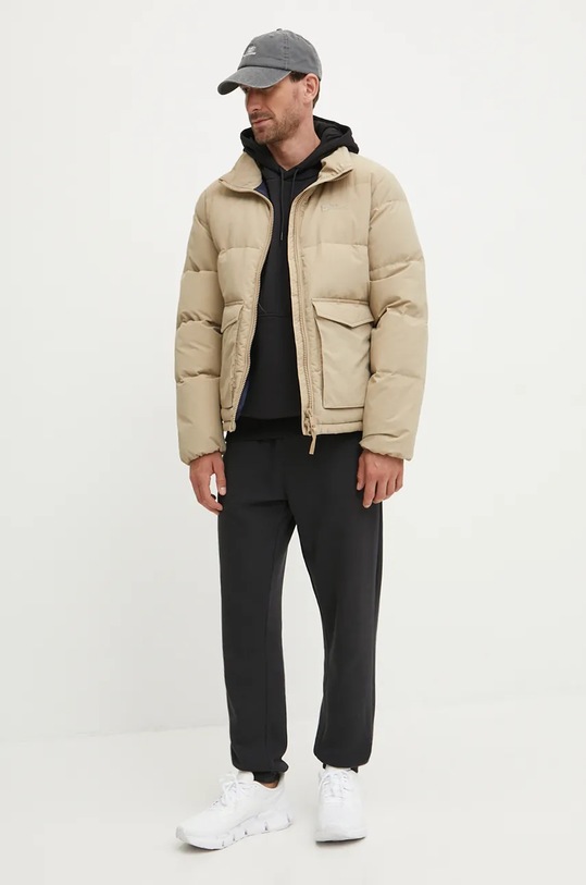 Péřová bunda Jack Wolfskin Nordlicht A60040 béžová AW24